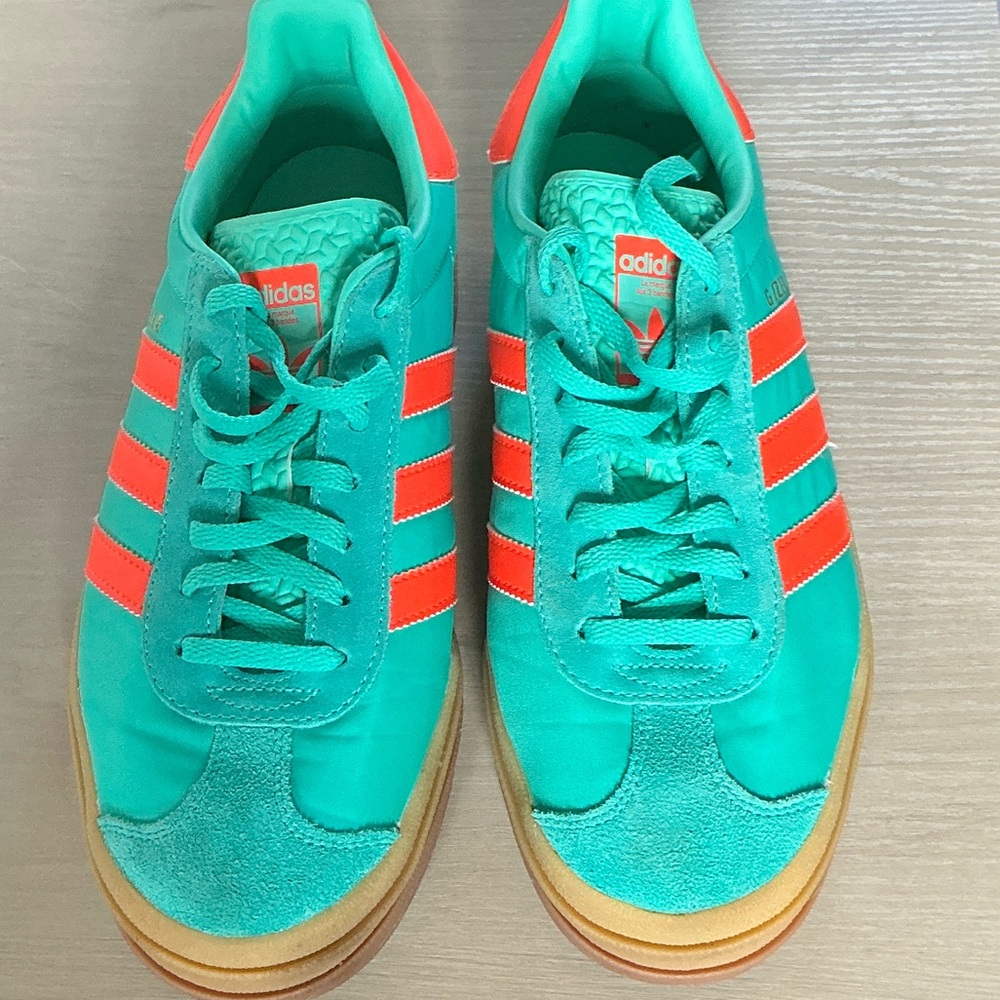 Adidas Women’s Turquoise and Red Sneakers